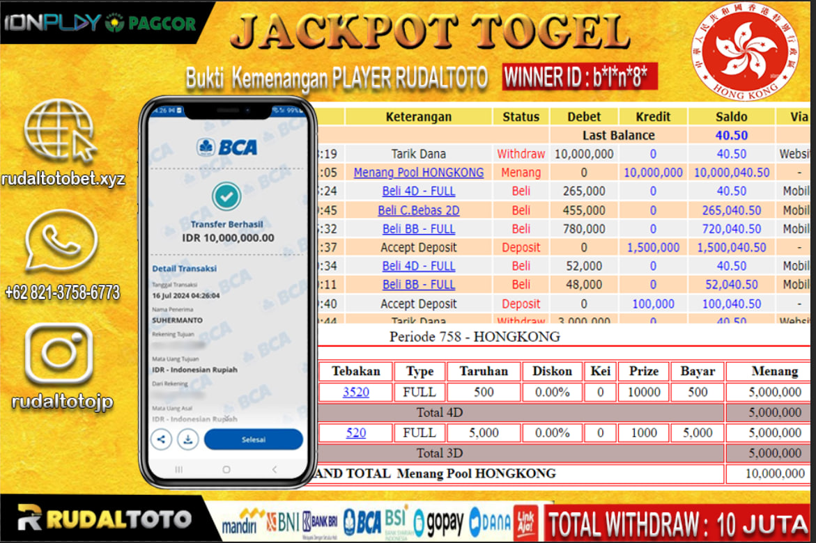 Prediksi Rudaltoto Situs Toto Togel Online