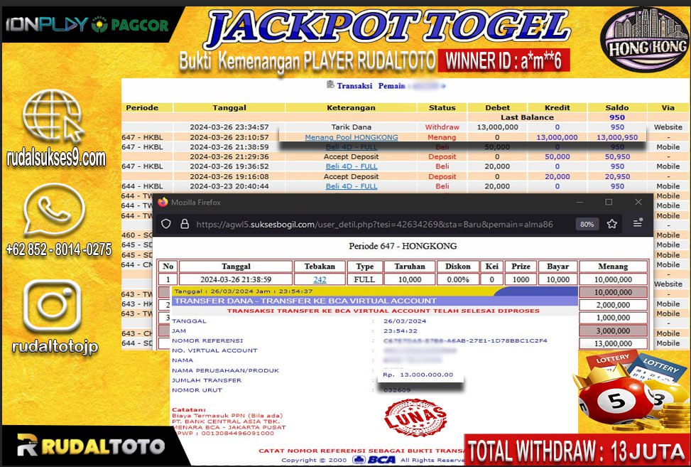 Prediksi Rudaltoto Situs Toto Togel Online